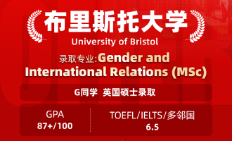 美世捷报 | 恭喜G同学斩获英国布里斯托大学硕士offer